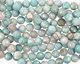 Light Blue Fire Agate Faceted Round 14mm