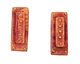Patricia Healey Copper 3 Hole Raised Dots Bar 18x48mm