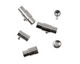 Silver (plated) Magnetic Locking Cord End Clasp 16x7mm
