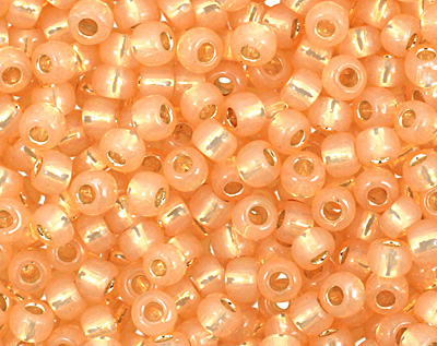 TOHO Milky Peach (with Silver Lining) Round 11/0 Seed Bead