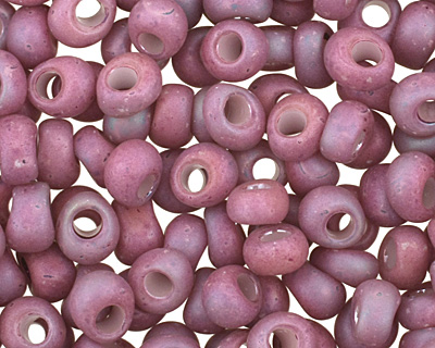 TOHO Opaque Rainbow Frosted Blackberry Magatama 3mm Seed Bead