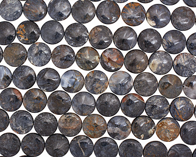 Blue Pietersite Puff Coin 15mm