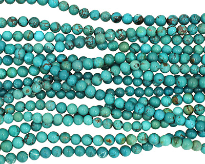 Chinese Turquoise Round 5-6mm