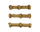 African Brass 3 Rope Tube 32-32x7mm