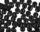 Black Onyx Flat Rounded Teardrop 16x19-20mm