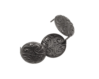 Vintaj Arte Metal Nouveau Button Decorivet 16x7mm