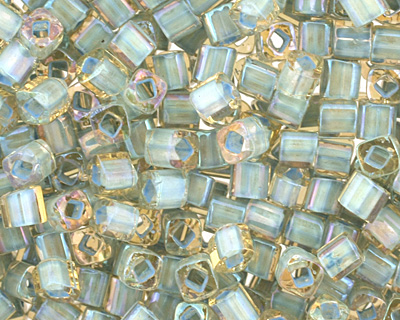 TOHO Rainbow Light Topaz (with Sea Foam Lining) Cube 1.5mm Seed Bead