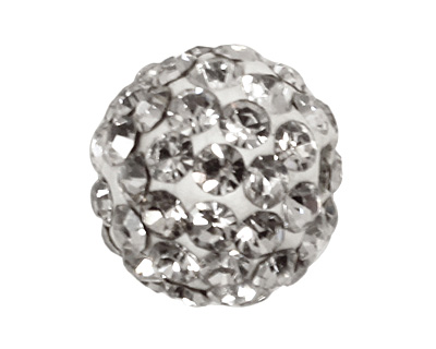 Crystal Pave Round 8mm (1.5mm hole)
