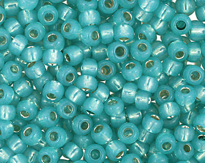 TOHO Milky Teal (with Silver Lining) Round 11/0 Seed Bead