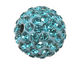 Aquamarine Pave Round 12mm