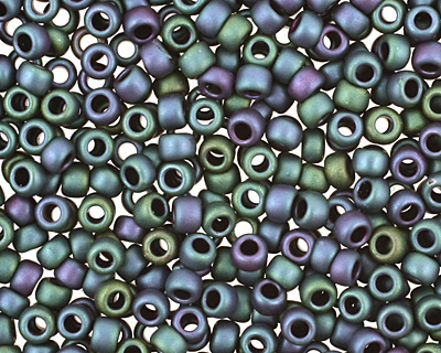 TOHO Matte Iris Teal Round 15/0 Seed Bead