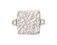 TierraCast Rhodium (plated) Simple Square Link Frame 26x19mm