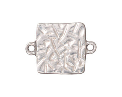 TierraCast Rhodium (plated) Simple Square Link Frame 26x19mm