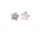 C-Koop Enameled Metal White 5 Petal 15mm