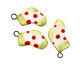 Jangles Ceramic White Stocking Charm 13x28mm