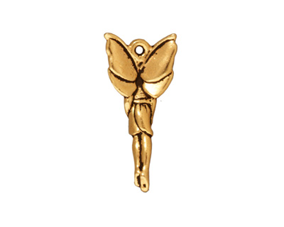 TierraCast Antique Gold (plated) Woodland Fairy 11x25mm