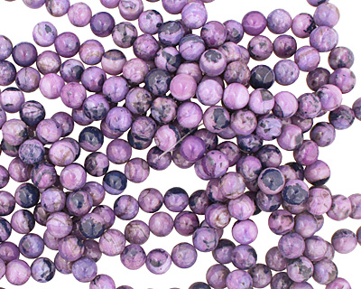 Purple Wave Agate Round 10mm