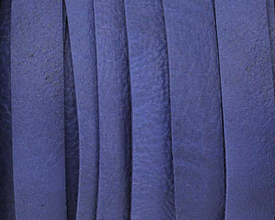 Blue Deertan Leather Lace 10mm