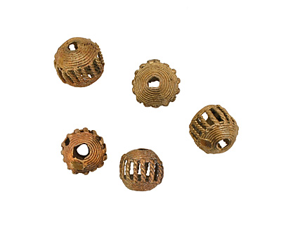 African Brass Cage Round 17-20mm