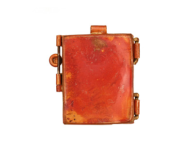Patricia Healey Copper Owl Locket 40x44mm