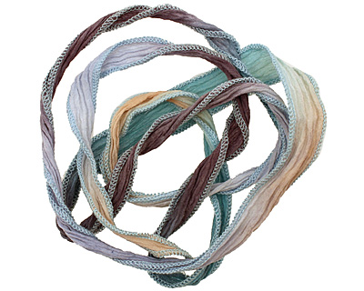 Om My! Hand Dyed 100% Silk Ribbon 1/2