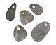 Black/Gray Beach Stone Charm 10-16x16-22mm