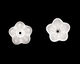 Lucite Alabaster 5 Petal Mini Bellflower 11x14mm