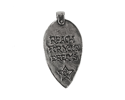 Green Girl Pewter Giraffe Pendant 19x37mm