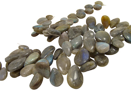 Labradorite Flat Freeform Drop 12-19x15-30mm