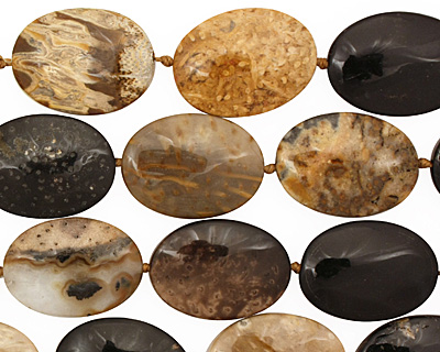 Palm Jasper Flat Oval 25x18mm