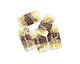Grace Lampwork Ivory & Brown Kalera 26-27x38-39mm