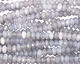 Blue Lace Agate Faceted Rondelle 4x6mm