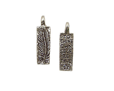 Green Girl Pewter Feather 8x28mm