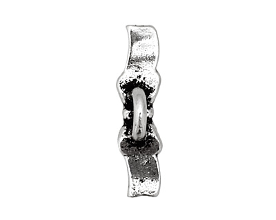 TierraCast Antique Silver (plated) Bow Bar 16x4mm