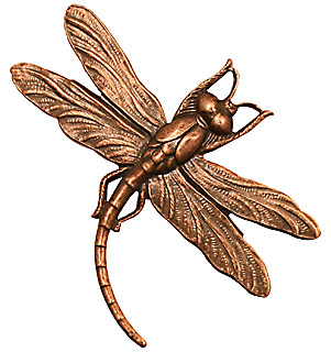 Stampt Antique Copper (plated) Soaring Dragonfly 46x35mm