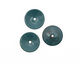C-Koop Enameled Metal Peacock Blue Disc 3-4x18-20mm