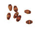 African Paper (tan, terra cotta, gray) Rice 9-10x6mm