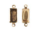 Nunn Design Antique Gold (plated) Rectangle Prong Setting 16x6mm