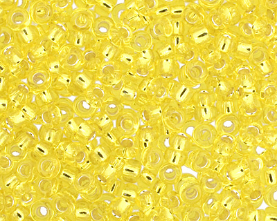 TOHO Lemon (with Silver Lining) Round 15/0 Seed Bead
