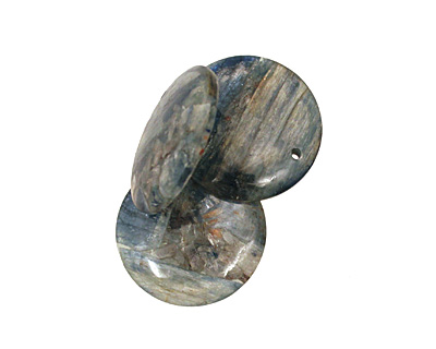 Kyanite (in resin) Coin Pendant 40mm