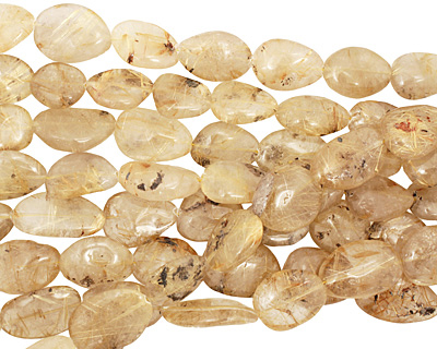 Rutilated Quartz Tumbled Nugget 22-28x17-28mm