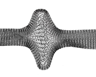 Artistic Wire Black Mesh 18mm, 1 meter