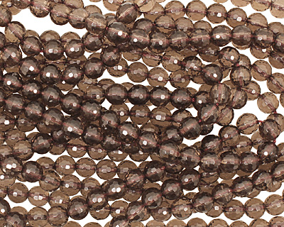 Smoky Quartz Faceted Round 8mm