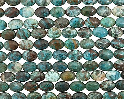 Chrysocolla Flat Oval 18x13mm
