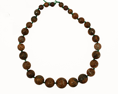 Copper Green Opal Faceted Round 10mm