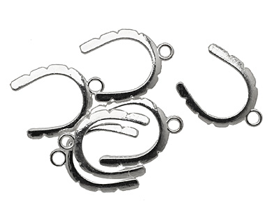 Artistic Wire Silver (plated) Curved Wrapper 17x22mm