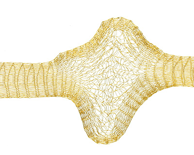 Artistic Wire Gold Mesh 10mm, 1 meter
