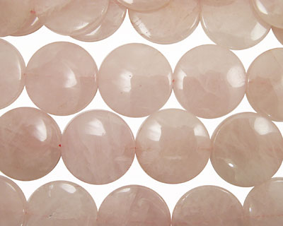 Rose Quartz Puff Coin 35mm