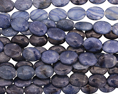 Blue Water Jasper Flat Oval 20x15mm