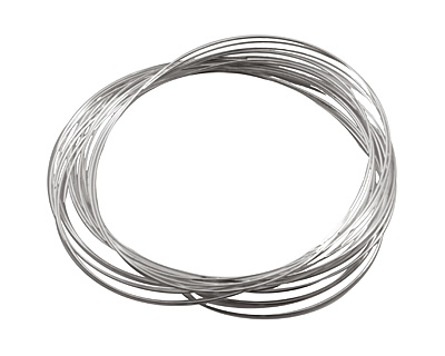 Memory Wire Silver (plated) Oval Bracelet (large) .35 oz.